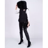 DSQUARED2 Down Quilted Gilet IT36 US0 UK4 XXS Hooded Raccoon Fur Trim  - Image 2