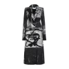 RRP €2495 OFF-WHITE Tomex Single Breasted Long Coat IT42 US6 UK10 M Wool Blend