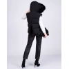 DSQUARED2 Down Quilted Gilet IT36 US0 UK4 XXS Hooded Raccoon Fur Trim  - Image 6