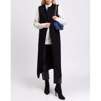 RRP€2035 VICTORIA BECKHAM Cashmere Gilet Size UK 14 / L-XL Longline Open Front - Image 2