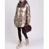 RRP €2115 FABIANA FILIPPI Down Quilted Coat IT46 UK16 US-L Padded Fox Fur