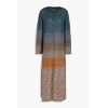 RRP €1410 MISSONI Long Cardigan IT44 US8 L Wool Blend Sequins Made in Italy