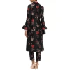 RRP €3580 DOLCE & GABBANA Jacquard Long Coat IT36 US0 UK4 XXS Silk Blend Floral - Image 2