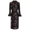 RRP €3580 DOLCE & GABBANA Jacquard Long Coat IT36 US0 UK4 XXS Silk Blend Floral