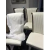 Lorient Faux Leather Cream Dining Chairs - Image 2