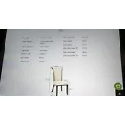 Lorient Faux Leather Cream Dining Chairs - Image 6