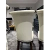 Lorient Faux Leather Cream Dining Chairs - Image 4
