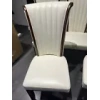 Lorient Faux Leather Cream Dining Chairs