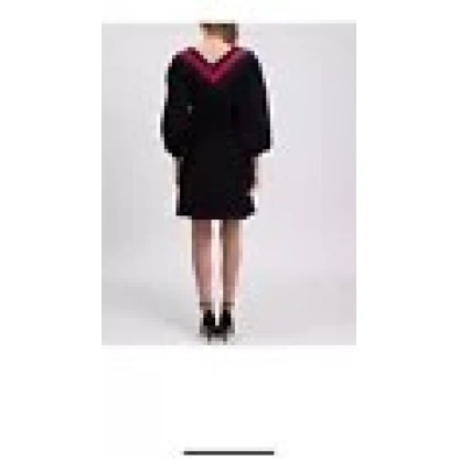 Gucci A-Line dress silk and wool blend with web stripe - Image 5