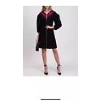 Gucci A-Line dress silk and wool blend with web stripe